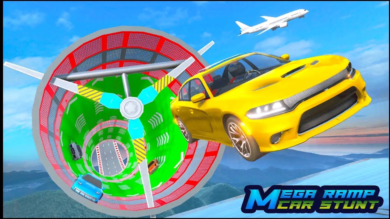 Mega Ramp Car Stunt - Derby Stunt || Super Car Game || Mega Ramp Stunt