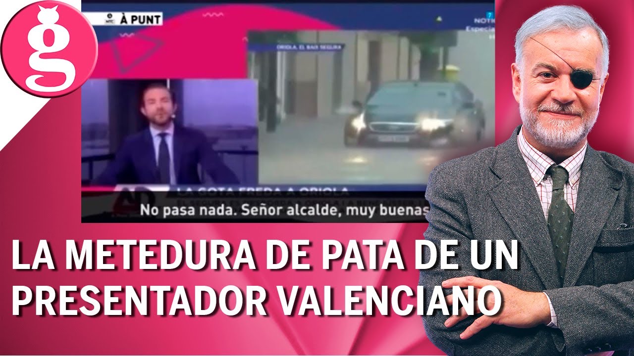 El presentador de 'À Punt' hace el ridículo al hablar en valenciano al alcalde de Orihuela