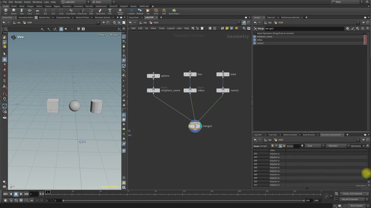 Export meshes from Houdini to Maya using Alembic