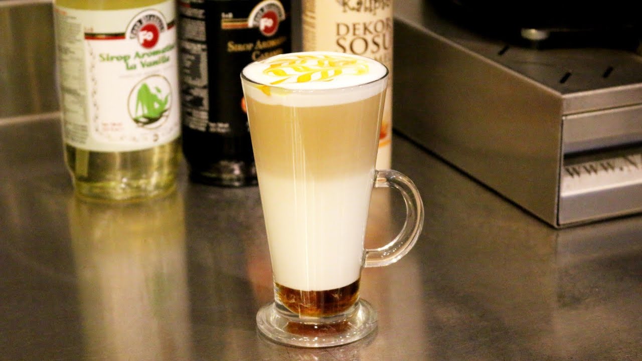 Caramel latte macchiato