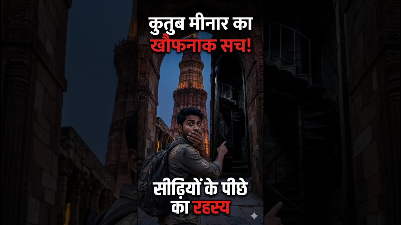 😱 Qutub Minar's Dark Secret!What Happened Inside? 😨#Shorts #QutubMinar #HistoryFacts