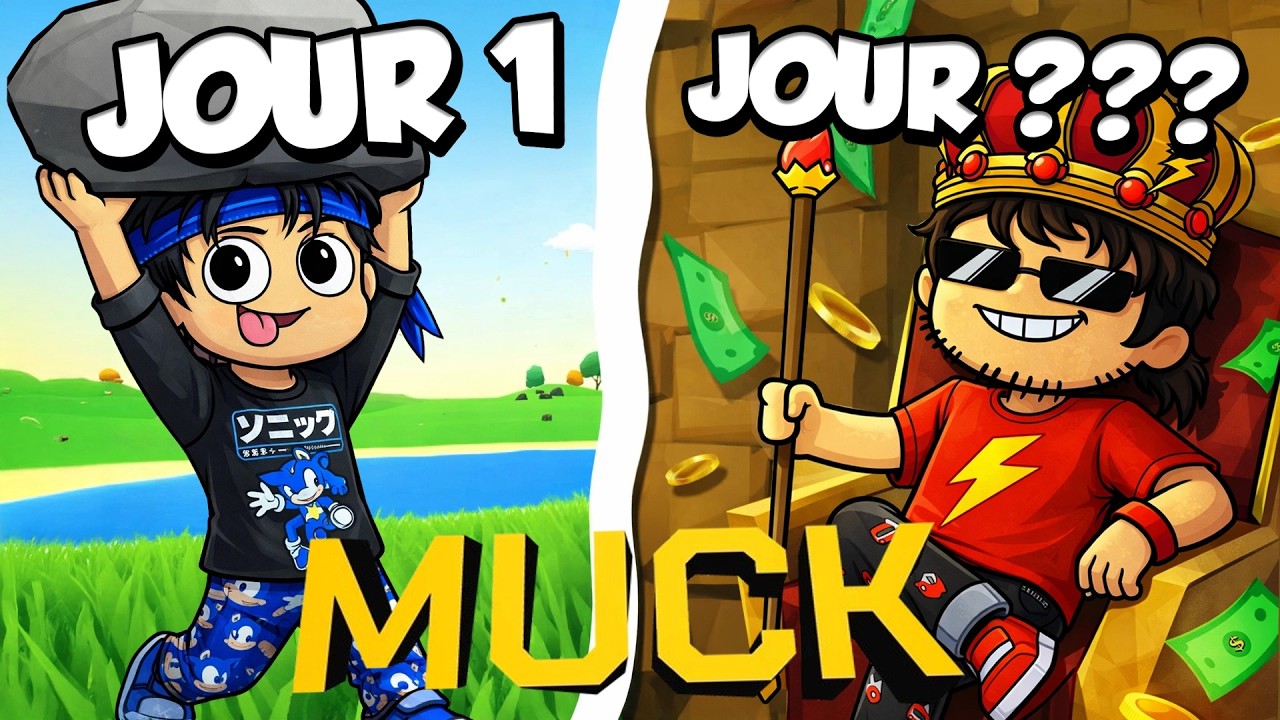 On a tent&eacute; de SURVIVRE sur le faux MINECRAFT 🏹💀 (MUCK)