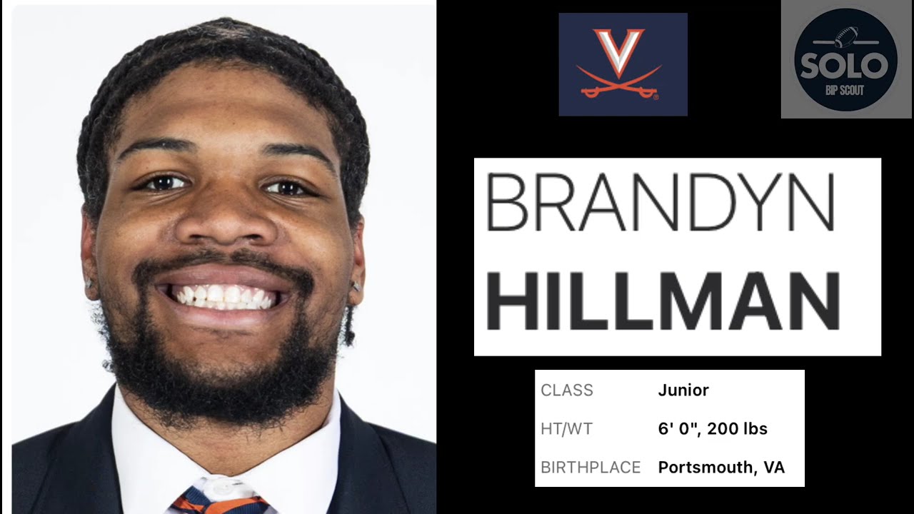 Brandyn Hillman #6 DB - Virginia Transfer