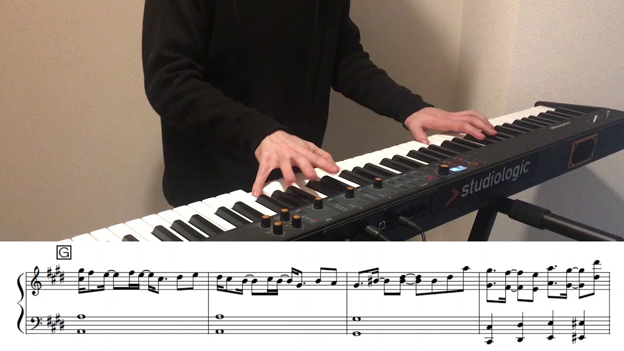 ずっと真夜中でいいのに。「秒針を嚙む」キーボード（楽譜あり）