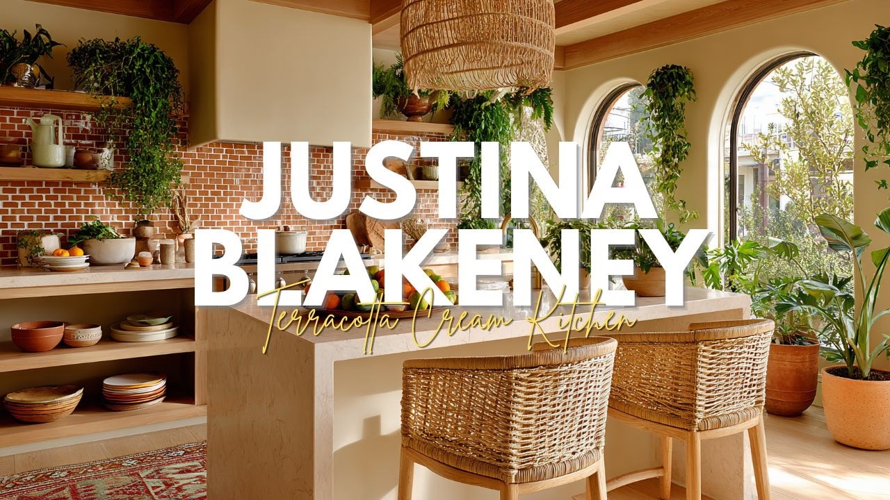 Terracotta Cream Kitchen by Justina Blakeney with Cozy Boho Charm