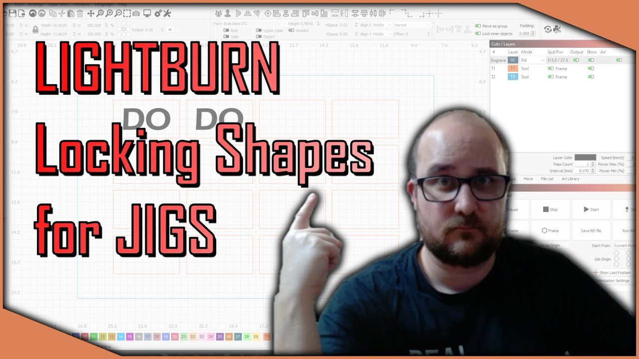 Lightburn - Locking Shapes for Jigs