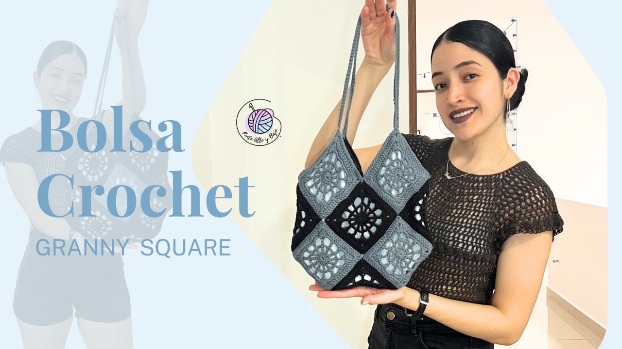 BOLSA TEJIDA DE GRANNY SQUARE