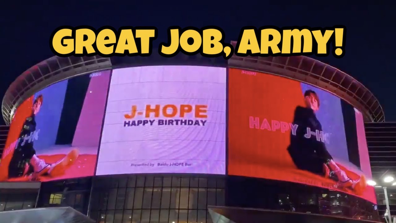 J-Hope 2021 Birthday Ads All Around The World