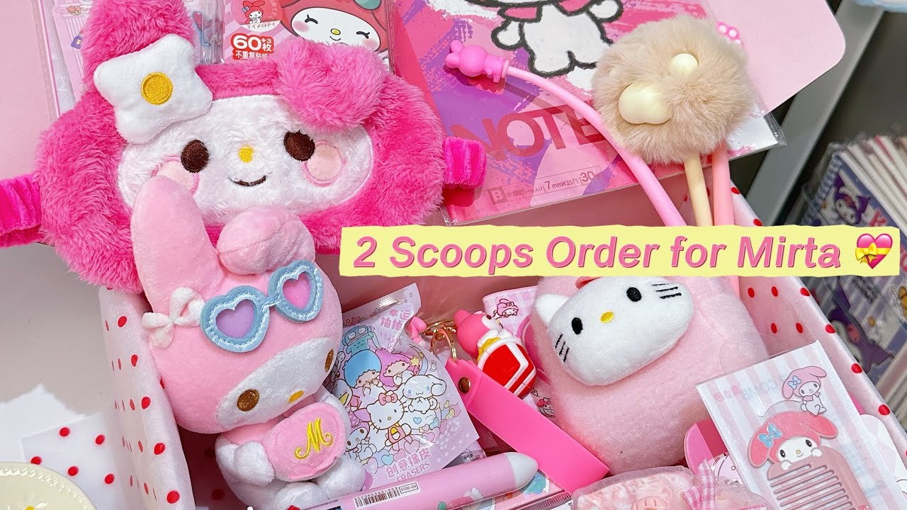Packing a 2-Scoop My Melody Christmas Gift for Olivia 🎀✨ | From Mom with Love