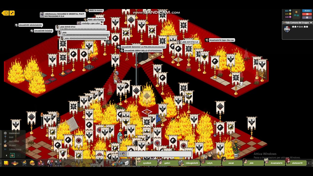 Masarez distrugge P.D.H. - Caddero le Tenebre - Habbo.it