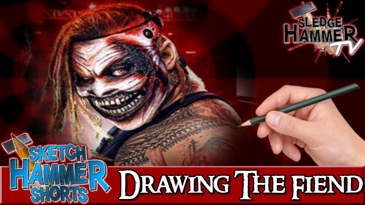 Drawing The Fiend , WWE Superstar Bray Wyatt | SketchHammer Shorts