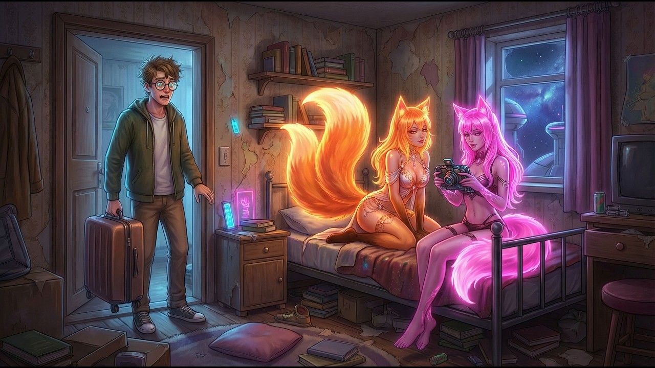 Dork Books A Cheap Room — 2 Fox Spy Sisters Claim The Only Bed! | Sci-Fi Stories