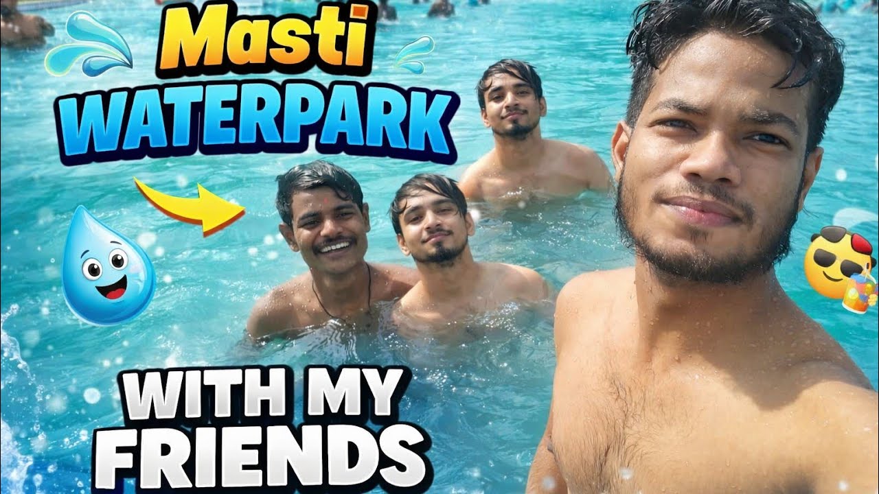 100 Rs wale water park me pahuch gye 😅😂 | college ke 3no dosto ki masti 😁🥲😅😂 | #pool #waterparkbanda