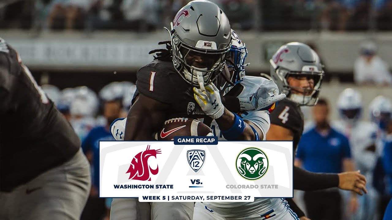 Вашингтон Стэйт против Колорадо Стэйт | Лучшие моменты матча | Футбол Pac-12 2025