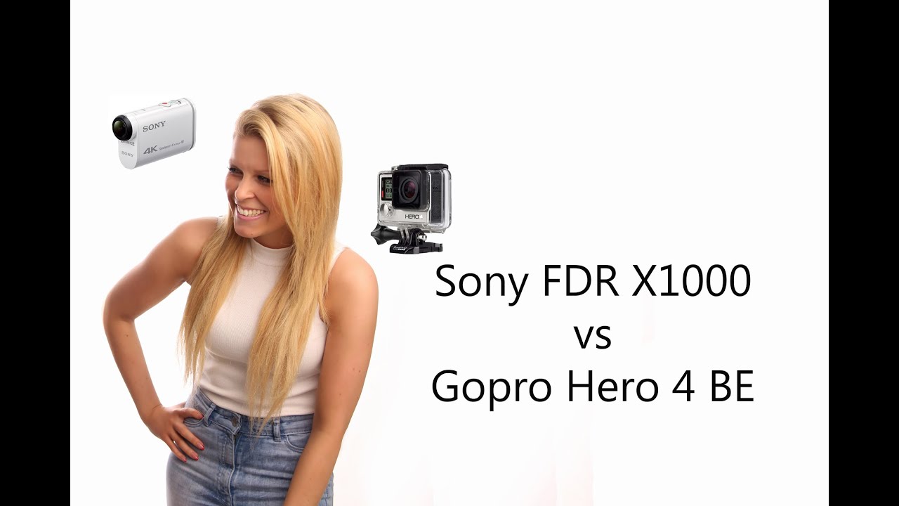 Sony FDR X1000 vs Gopro Hero 4 BE - Stärken und Schwächen