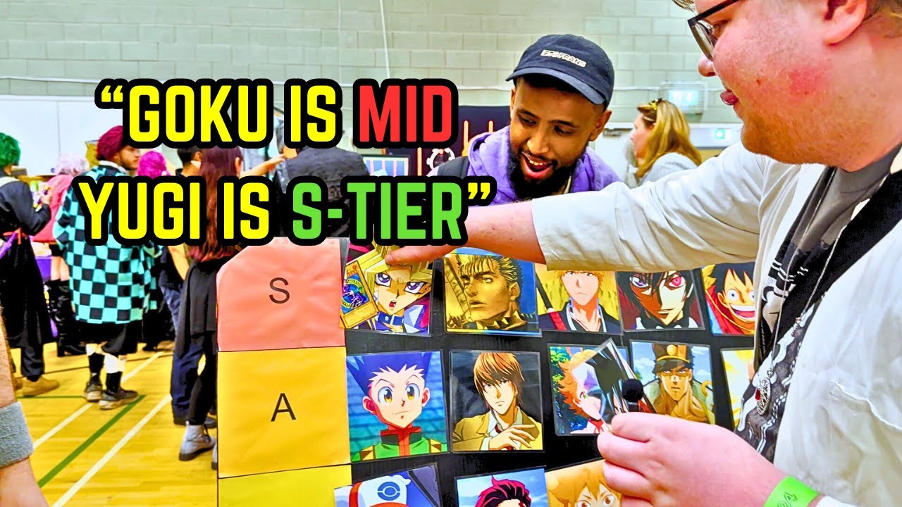 I Asked 100 British Anime Fans To make A Main Character Tier List