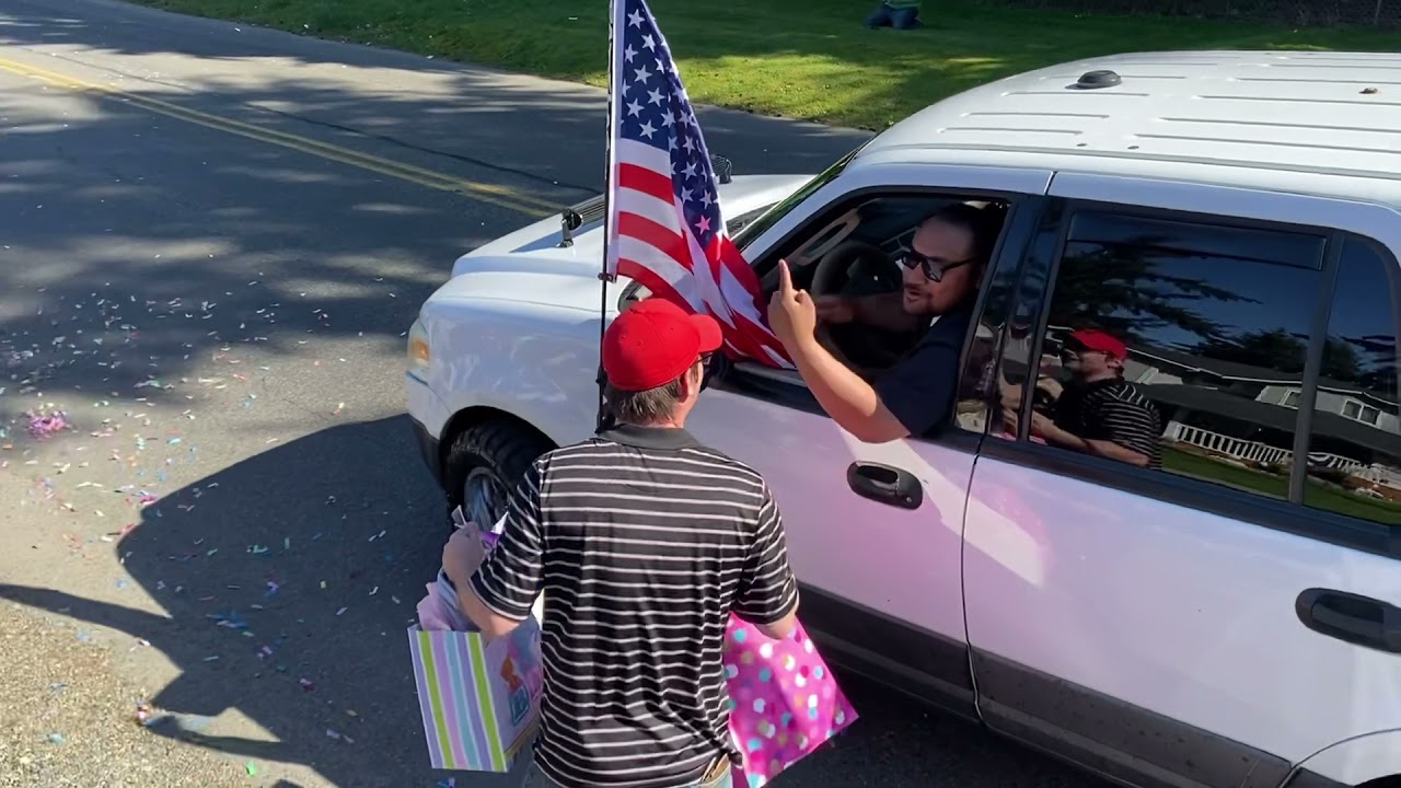 Baby shower parade for Breanna Calvert