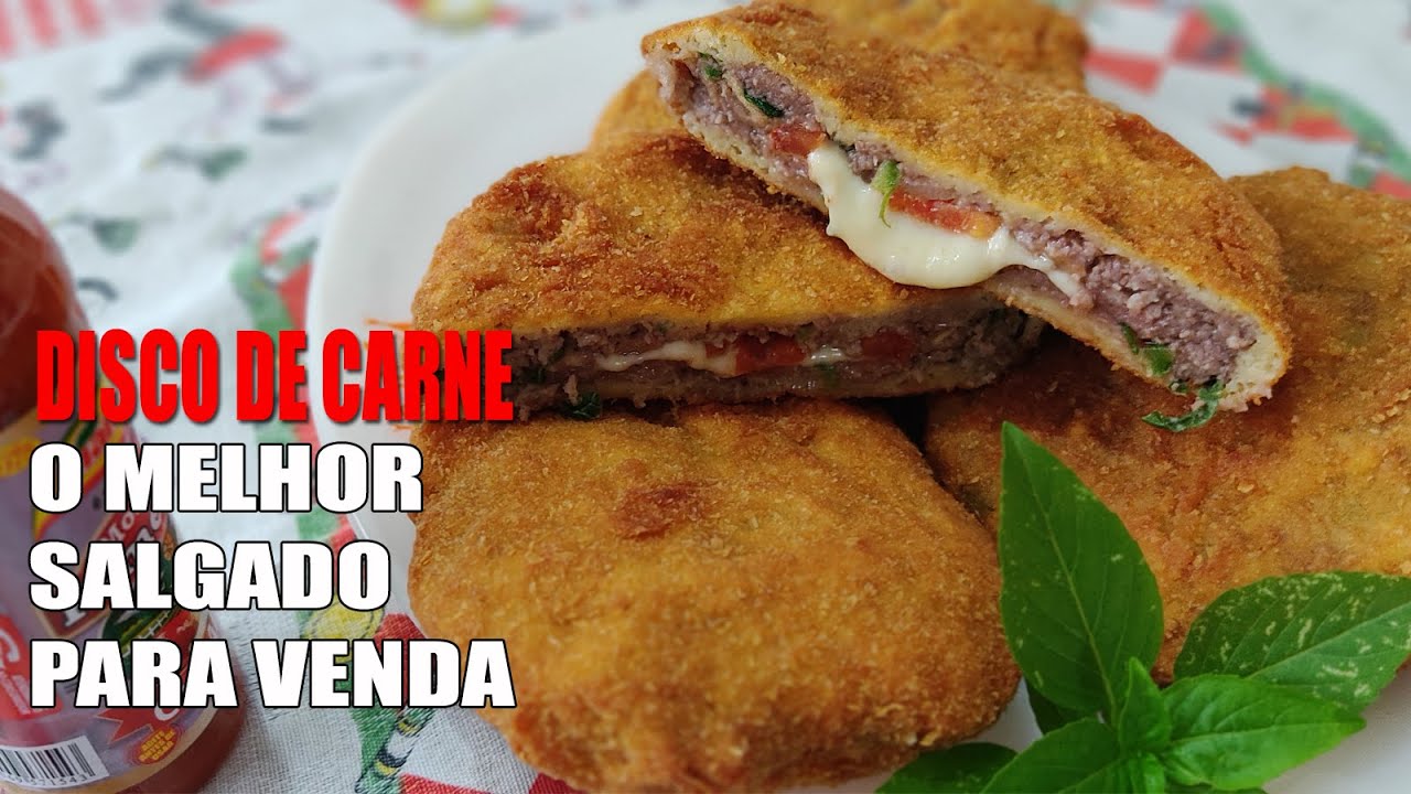 SALGADO DE BOTECO DISCO DE CARNE PARA VENDA - RECEITAS DA ROSA