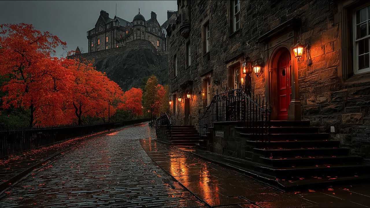 Edinburgh Scotland 🏴󠁧󠁢󠁳󠁣󠁴󠁿 Christmas 🎄 Walking Tour 4K HDR 60fps