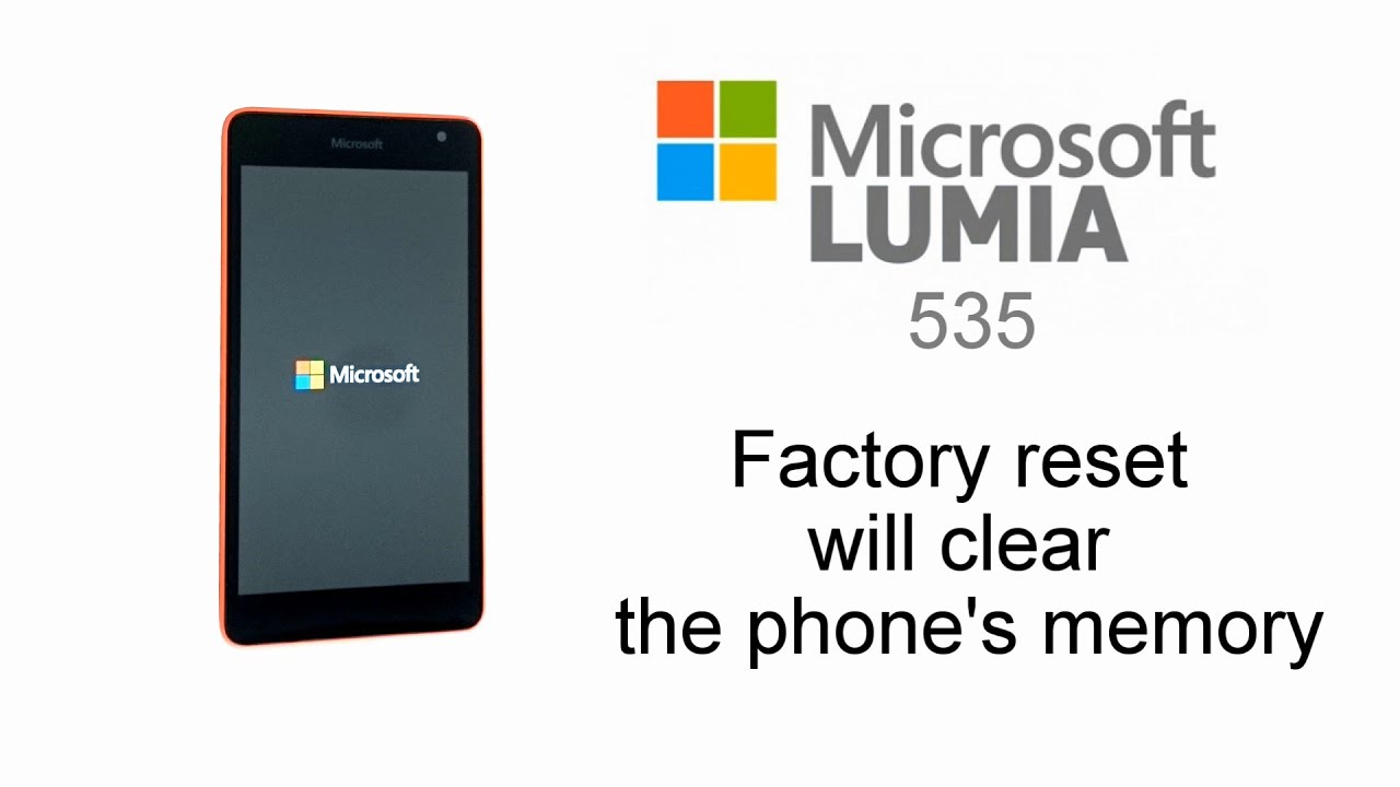 Nokia Lumia Hard Reset 535, 430, 435, 532, 540, 550, 640, 950, 1030 - Factory Reset Window Phone