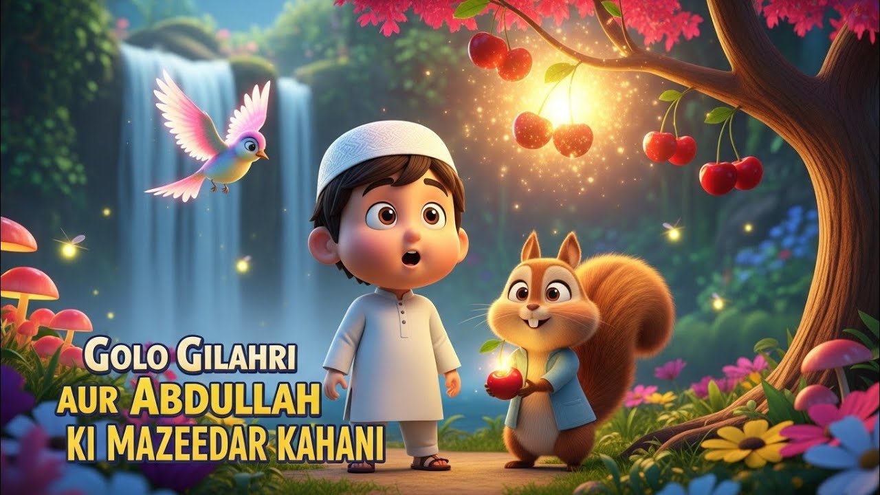 "Golo Gilahri Aur Abdullah Ki Mazeedar Kahani 🐿️|Islamic Stories|Islamic Cartoon |Moral Stories 