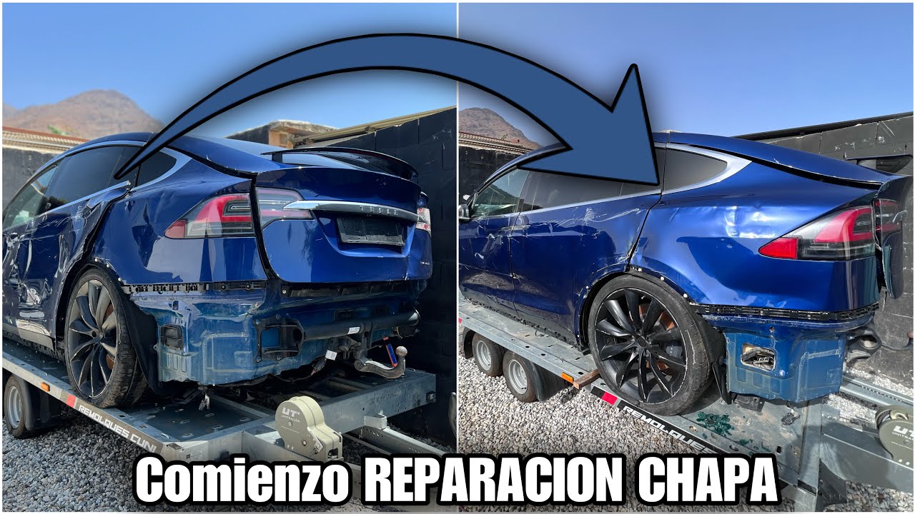 ✅ Reconstruyo Tesla model X ACCIDENTADO | LLEGAN PIEZAS | Parte 7
