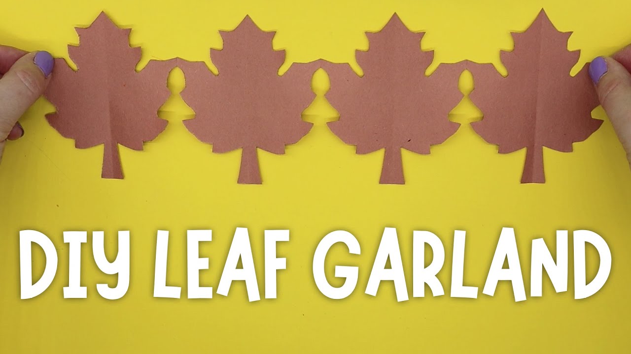 DIY Leaf Garland Fall Decorations