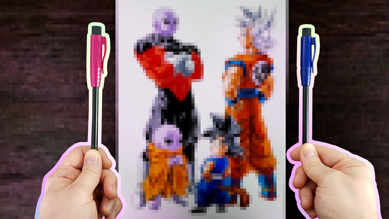 Drawing with the Perfect Pencil Goku and Jiren