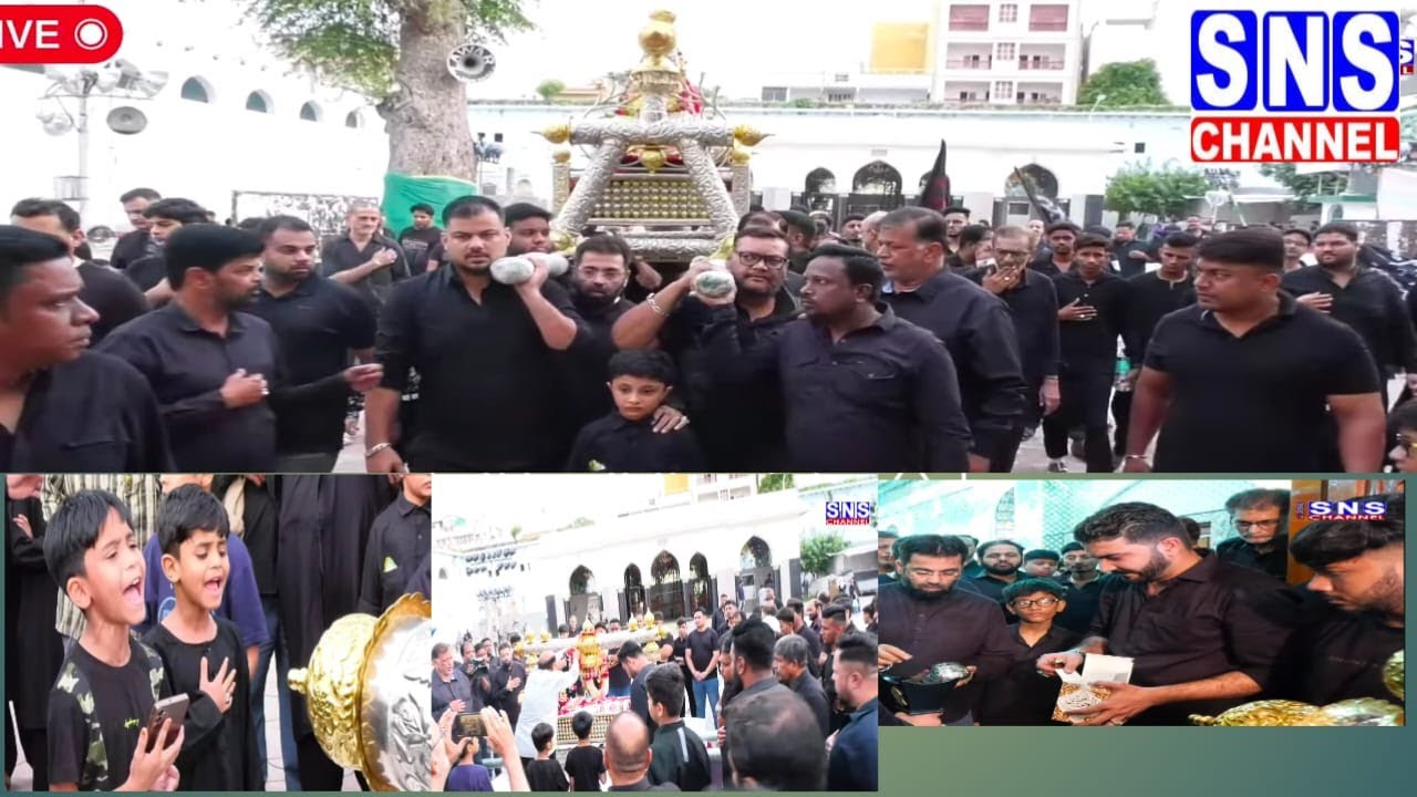 🔴LIVE Sawari E Jhule Mubarak  Alawe Sartooq To Badi Bargah Puchegye SNS AZADARI CHANNEL