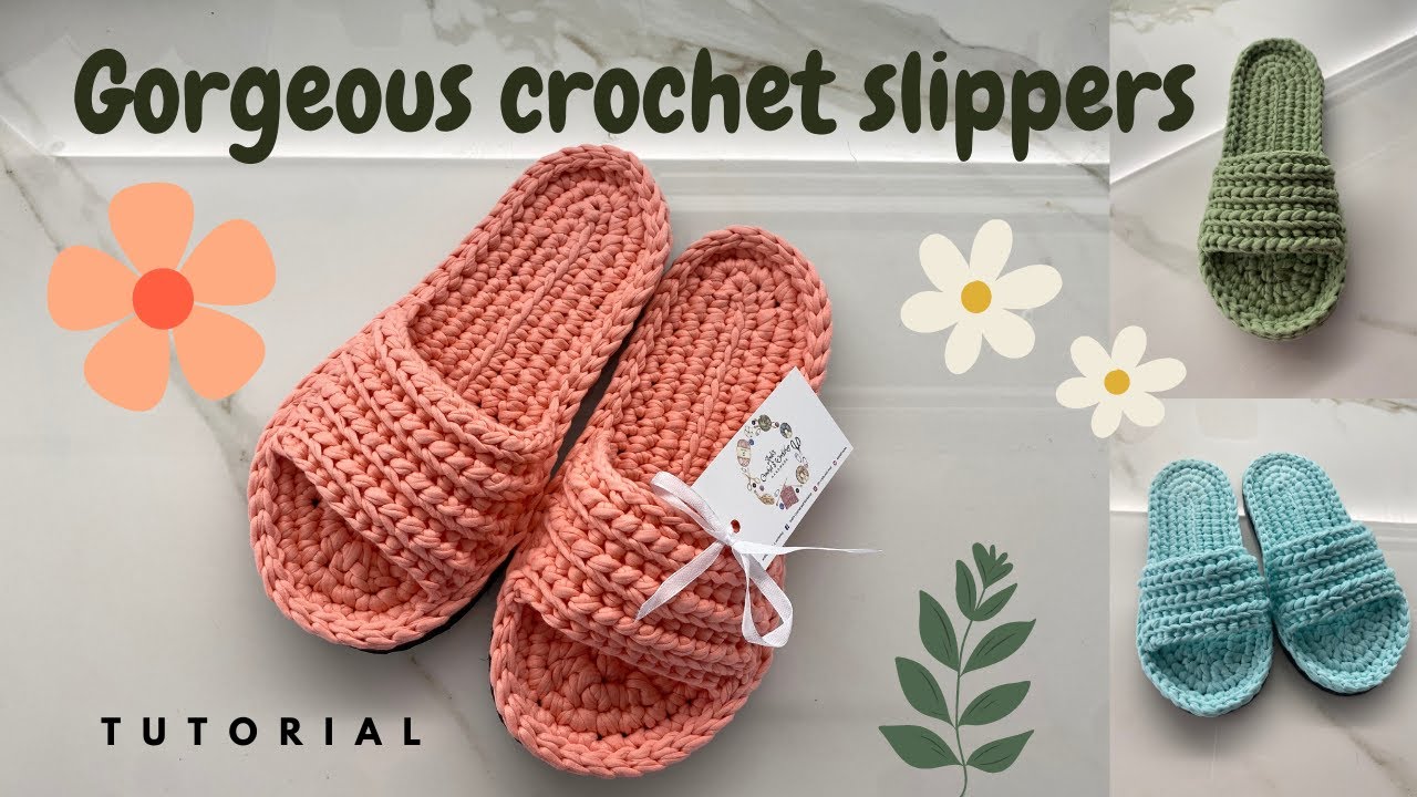 Crochet Slippers | Step by step Tutorial