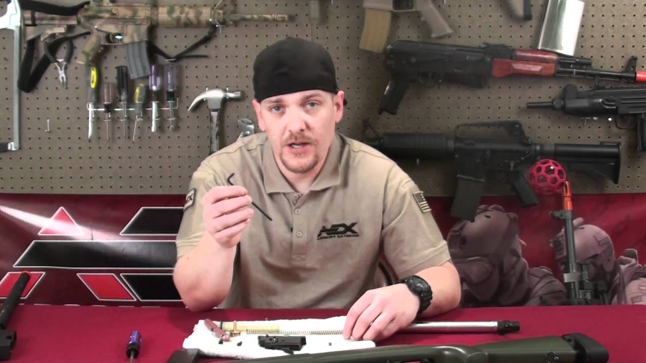 AEX Tech Tips Episode 20 - How to swap a spring on your Airsoft Sniper Rifle