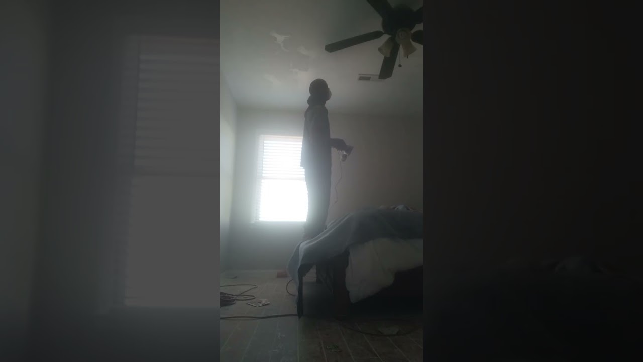 Remove popcorn from the ceiling 