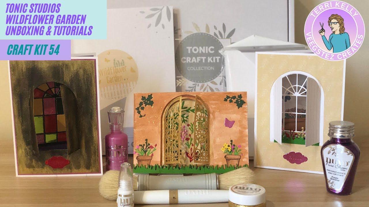 Tonic Studios Craft Kit 54 Wildflower Garden / Unboxing Video & Tutorials