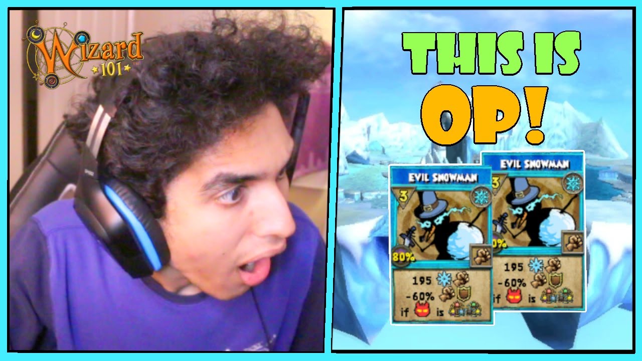 Wizard101 Max (150) Ice PvP: SPAMMING MAX TIER Evil Snowman!