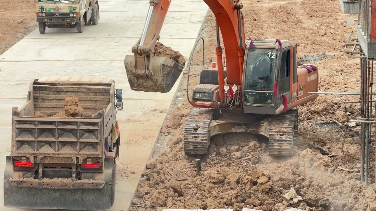 Excavation of construction land