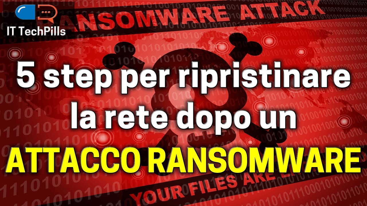 5 step per ripristinare la rete dopo un ATTACCO RANSOMWARE