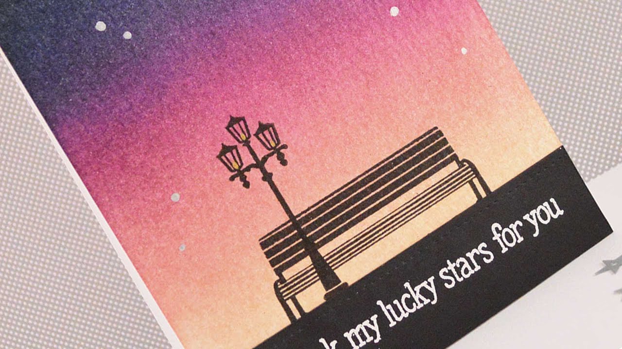 How to make a sunset with Distress Inks