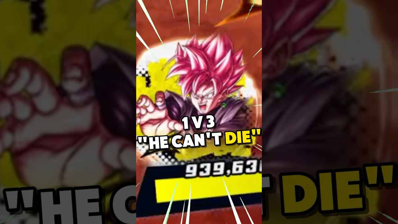 LAST MAN GOKU BLACK WENT CRAZY 💀 | Dragon Ball Legends
