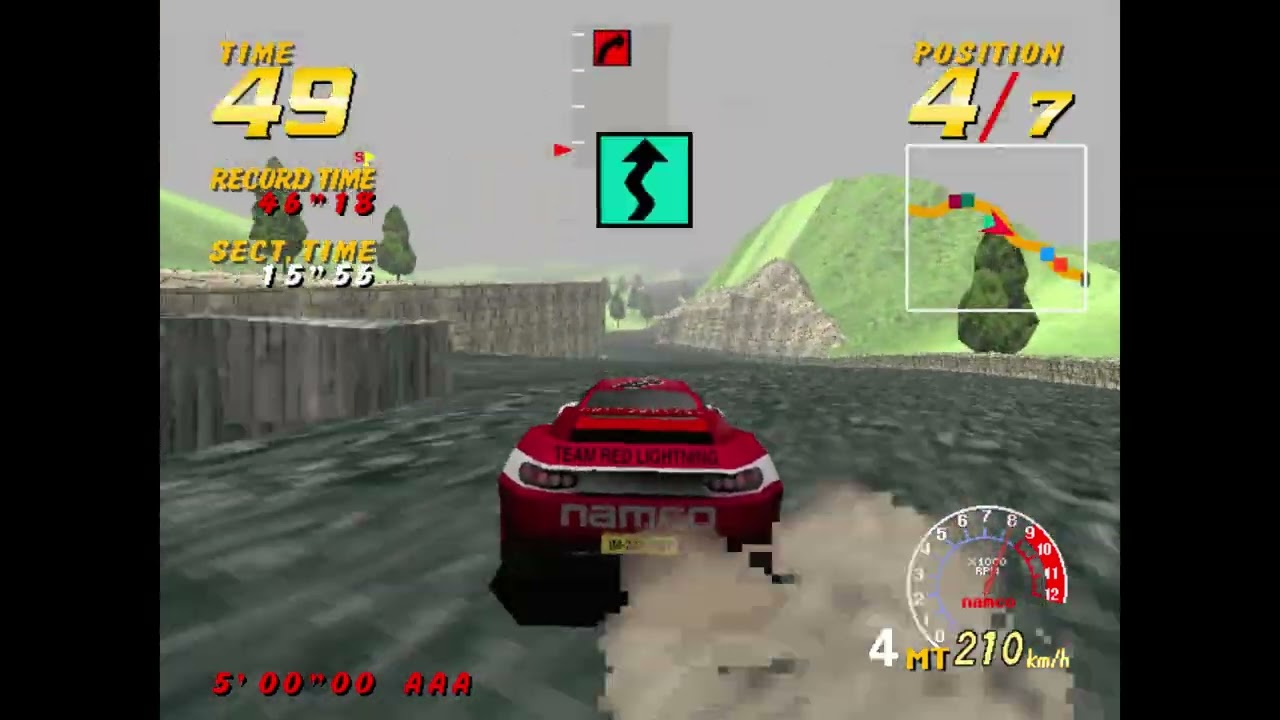 Dirt Dash 1995 Namco Blue Dragon & Red Lightining MT City Playthrough