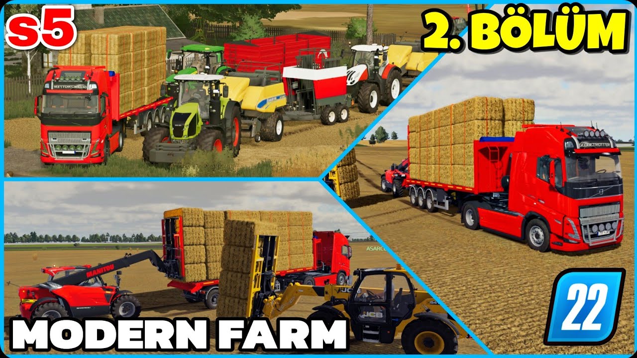 ÇİFTLİK HAYVANLARINI ALMADAN ÖNCE YEM STOĞUNU TAMAMLIYORUZ ● HASADA DEVAM • FS22 MODERN FARM #fs22