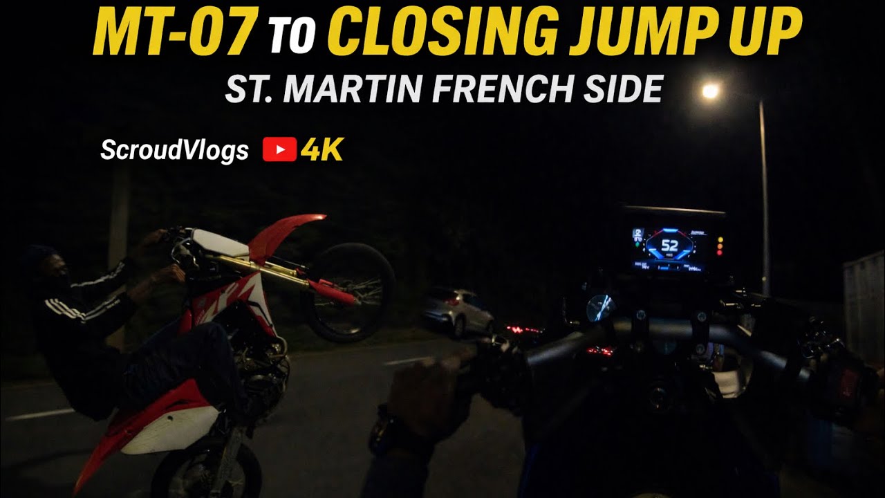 Riding My MT-07 To Closing Jump Up | French Side Carnival Was CRAZY 🇸🇽 (4K POV) 