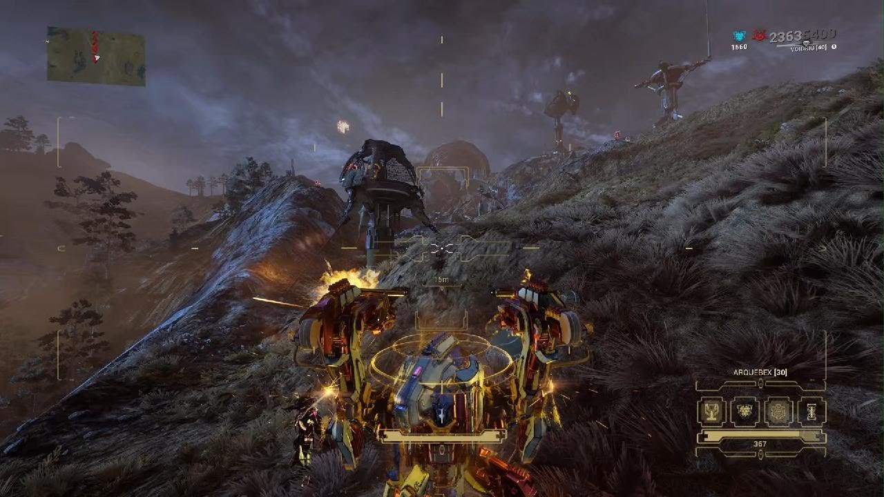 Warframe My Necramech VS Thumper uhhh where'd it go!?