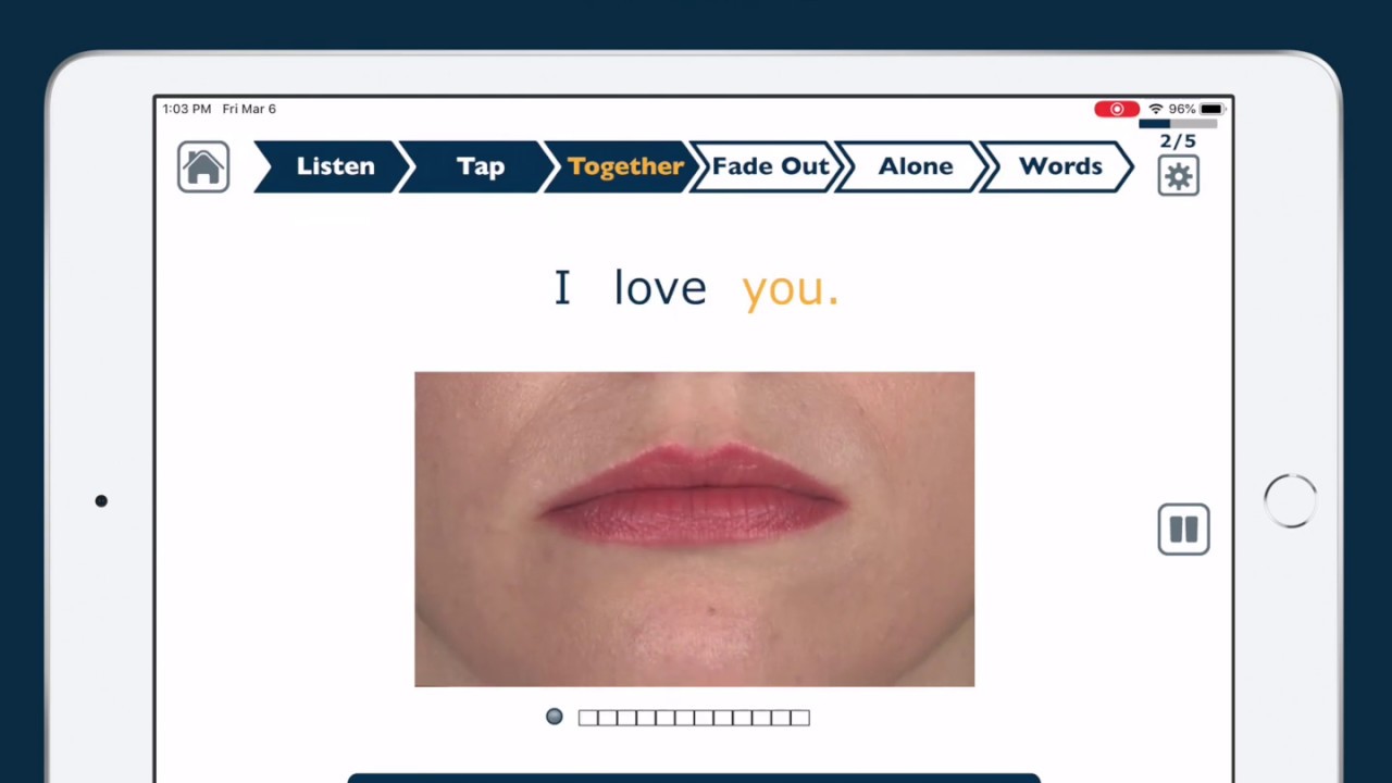 Apraxia Therapy App for Speech Therapy for Adults with Aphasia