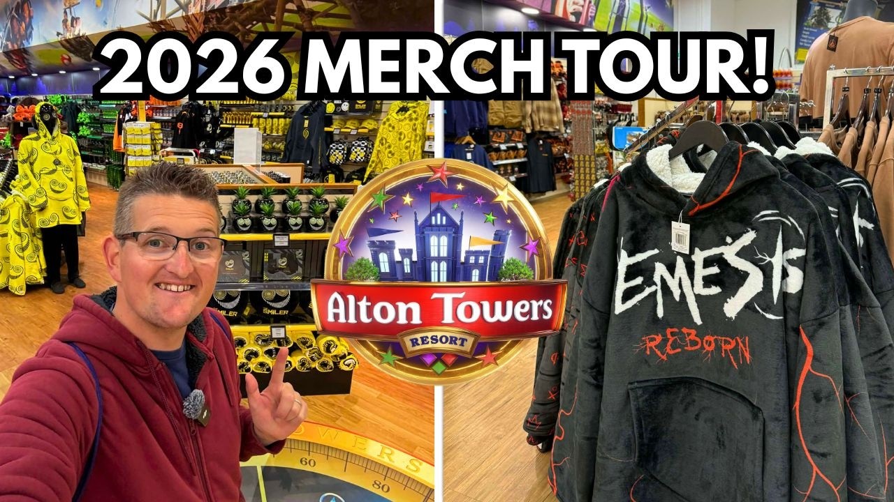 Alton Towers 2026 Merchandise Tour! ALL Shops & NEW Merch!
