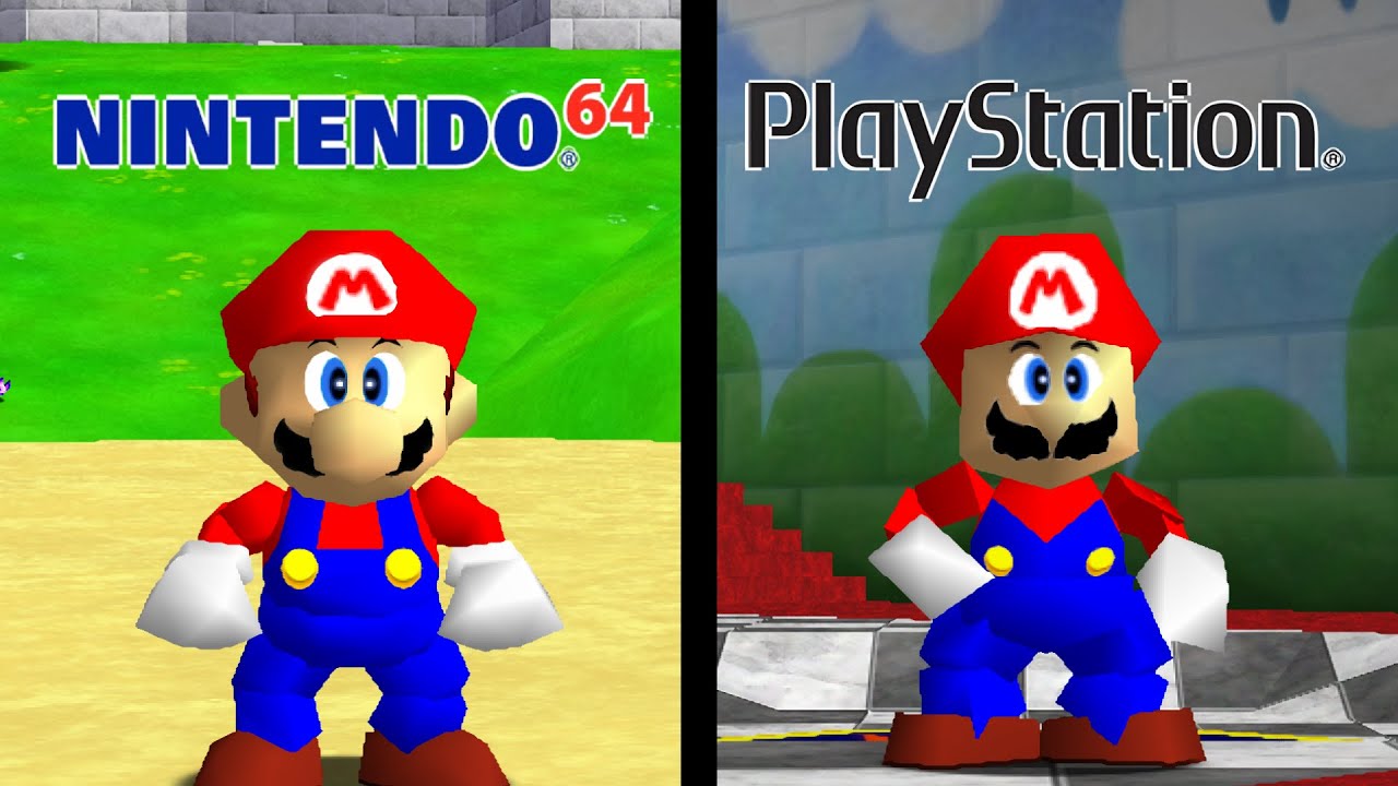 Super Mario 64 on the Playstation 1