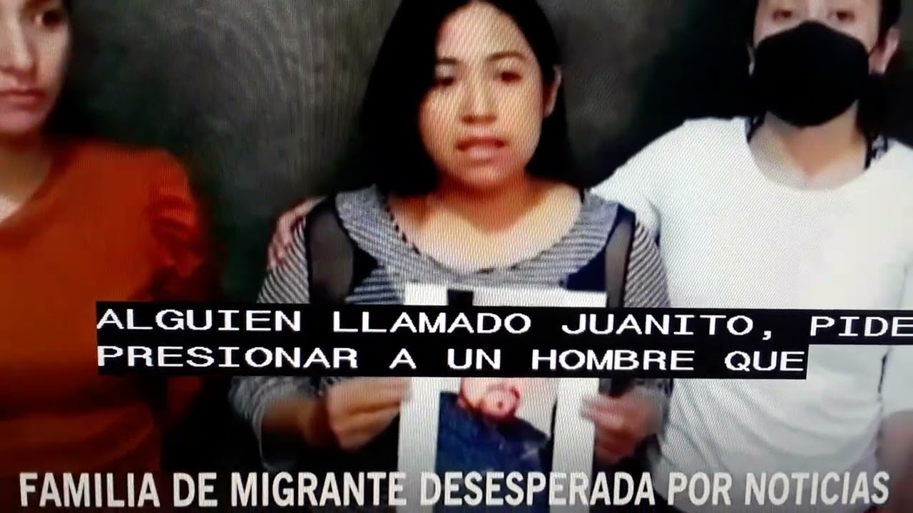 Familia de migrante mexicano desesperada.