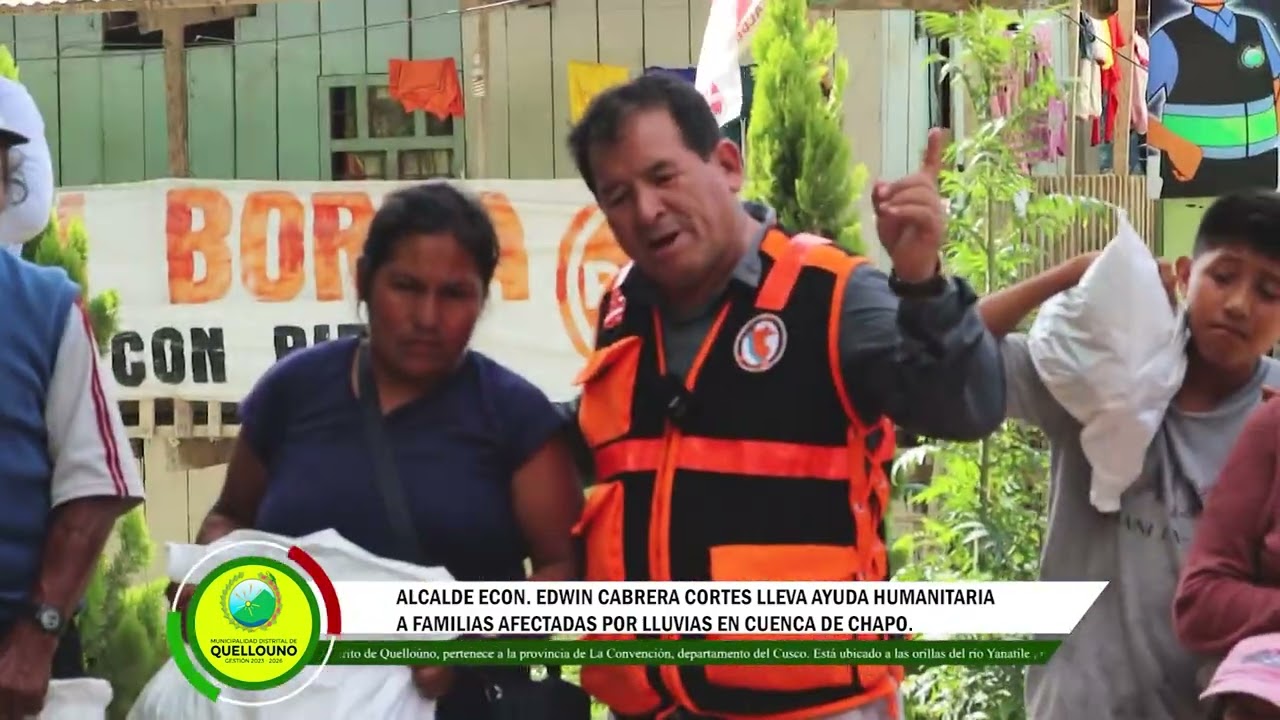 𝐀𝐋𝐂𝐀𝐋𝐃𝐄 𝐄𝐂𝐎𝐍. 𝐄𝐃𝐖𝐈𝐍 𝐂𝐀𝐁𝐑𝐄𝐑𝐀 𝐂𝐎𝐑𝐓𝐄𝐒 𝐋𝐋𝐄𝐕𝐀 𝐀𝐘𝐔𝐃𝐀 𝐇𝐔𝐌𝐀𝐍𝐈𝐓𝐀𝐑𝐈𝐀 𝐀 𝐅𝐀𝐌𝐈𝐋𝐈𝐀𝐒 𝐀𝐅𝐄𝐂𝐓𝐀𝐃𝐀𝐒  𝐄𝐍 𝐂𝐔𝐄𝐍𝐂𝐀 𝐃𝐄 𝐂𝐇𝐀𝐏𝐎.