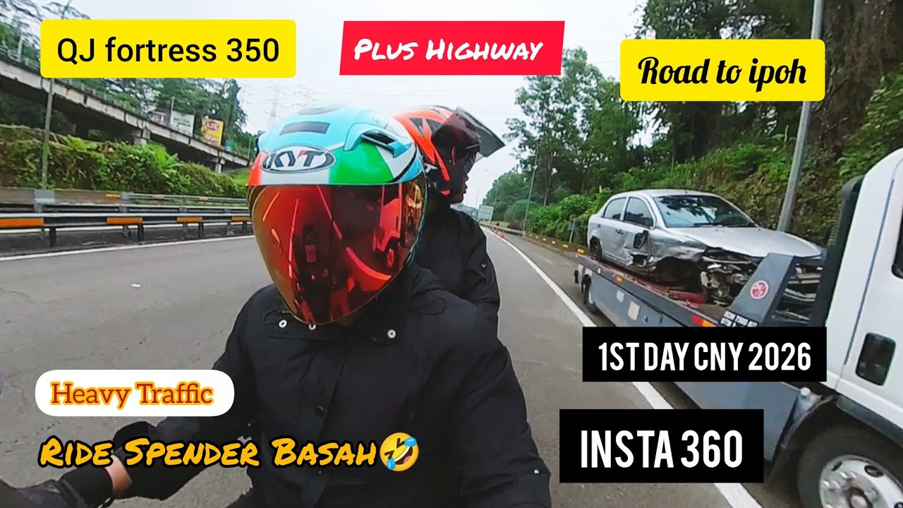 RIDE FATHER AND SON/RIDE SAMBUT BULAN PUASA/RIDE SPENDER BASAH/QJ FORTRESS 350/IPOH PERAK