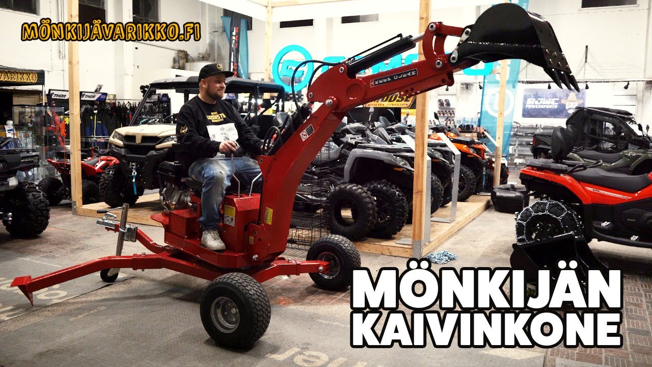Mönkijän kaivinkone! - Suorituskykyisin mönkijän työkone!