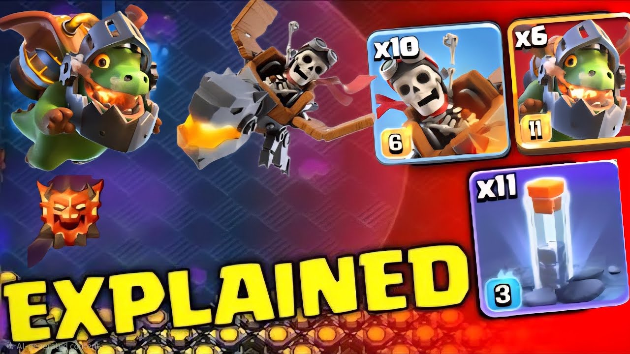 EXPLAINED!How To Used Perfectly This Dragon Rider Inforno Smash Strategy Just Broke The Meta #clash 